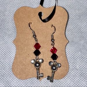 Steampunk Mickey Mouse Earrings Handmade